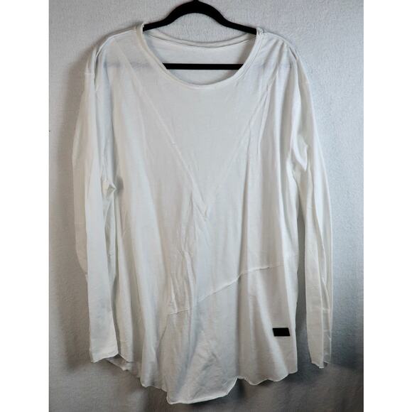 Philipp Plein White Abstract Stitching Crew Neck Long Sleeve Size 3XL - Picture 1 of 3
